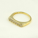 Load image into Gallery viewer, 14K Solid Yellow Gold Diamond Ring.