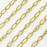 Load image into Gallery viewer, V62GP. Gold Plated 925 Sterling Silver Elongated Curb Chain