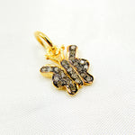 Load image into Gallery viewer, DC439. Diamond Sterling Silver Butterfly Charm