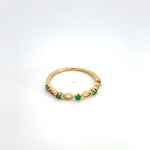 Load image into Gallery viewer, 14K Solid Gold Emerald Ring.
