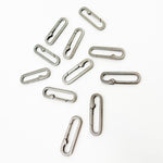 Load image into Gallery viewer, Black Rhodium Matt Sterling Silver Oval Clasp