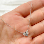 Load image into Gallery viewer, NFH71523. 14K Solid Gold Diamond Heart Shape Necklace