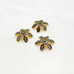 Load image into Gallery viewer, DC759. Diamond & Sterling Silver Flower Bead Cap