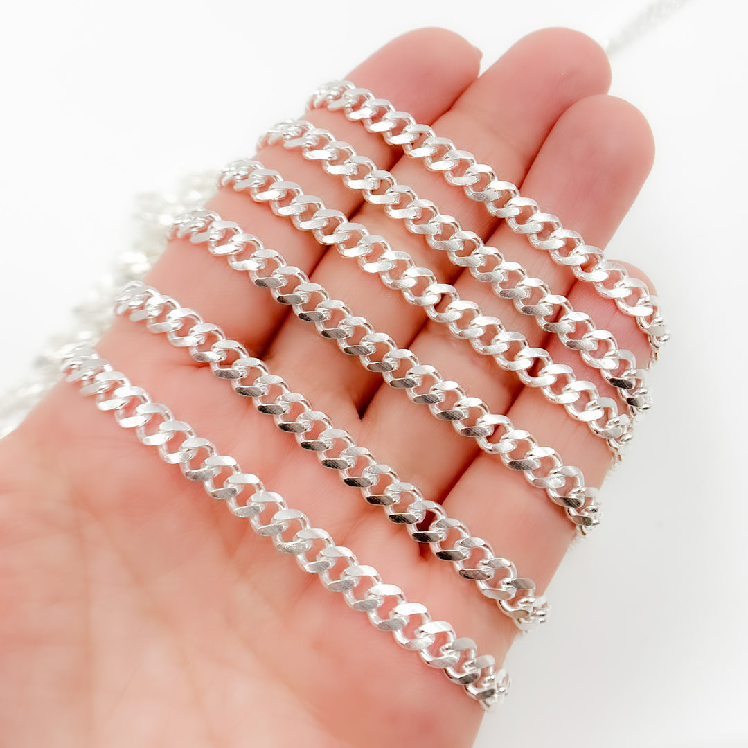 Shop Now Sterling Silver Flat Curb Chain