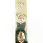 Load image into Gallery viewer, KG95. 14K Solid Gold Diamonds Bangle