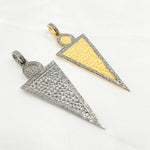 Load image into Gallery viewer, DP681. Diamond Sterling Silver Arrow Head Pendant