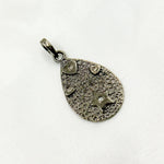 Load image into Gallery viewer, Silver Drop Heart & Star Pendant