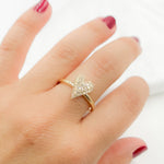 Load image into Gallery viewer, 14K Solid Yellow Gold Diamond Heart Ring.