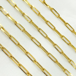 Load image into Gallery viewer, Gold Plated 925 Sterling Silver Diamond Cut Paperclip Chains