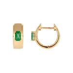 Load image into Gallery viewer, EHZ57585. 14K Solid Gold Gemstone Hoops