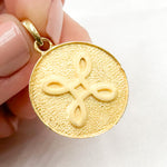 Load image into Gallery viewer, DP563. Sterling Silver Round Pendant