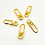 Load image into Gallery viewer, 266GPS. Gold Plated Sterling Silver Oval Clasp