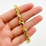 Load image into Gallery viewer, TRE002Bracelet. 14K Solid Gold Hollow Rope Bracelet