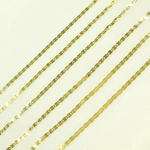 Load image into Gallery viewer, 14k Solid Gold Mirror Flat Marina Link Chain