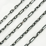 Load image into Gallery viewer, Buy Black Rhodium Sterling Silver Diamond Cut Long & Short Chain