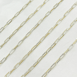 Load image into Gallery viewer, Buy Gold Plated and 925 Sterling Silver Paperclip Chain