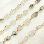Load image into Gallery viewer, Diamond Quartz Gold Plated Wire Chain