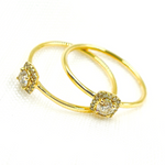 Load image into Gallery viewer, 14K Solid Gold Diamond Square Ring.