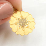 Load image into Gallery viewer, Sterling Silver Round Flower Pendant