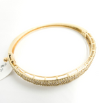 Load image into Gallery viewer, KG89. 14K Solid Gold Diamond Bangle