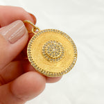 Load image into Gallery viewer, DP252. Diamond Sterling Silver Round Pendant