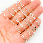 Load image into Gallery viewer, Sterling Silver Diamond Cut Oval Link Chains