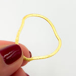 Load image into Gallery viewer, Gold-plated Sterling Silver Brushed Uneven Connectors