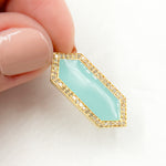 Load image into Gallery viewer, DP815A. Diamond Sterling Silver Hexagon Enamel Pendant