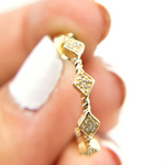 Load image into Gallery viewer, EHA56512. 14K Solid Gold and Diamonds Hoop Earrings