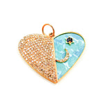 Load image into Gallery viewer, Buy Now 14K Gold Star, Moon and Heart Pendant