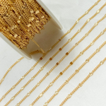 Load image into Gallery viewer, V235GF. 14k Gold Filled Curb and Diamond Cut Marina Link Chain