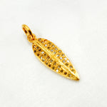 Load image into Gallery viewer, DC864. Diamond Sterling Silver Leaf Pendant