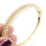 Load image into Gallery viewer, KG87. 14K Solid Gold Diamond Bangle