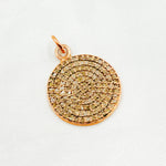 Load image into Gallery viewer, DP020. Diamond & Sterling Silver Round Pendant