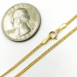 Load image into Gallery viewer, Buy 14K Solid Gold Flat Curb Necklace