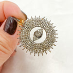 Load image into Gallery viewer, DC1013. Diamond Sterling Silver Round Eye Pendant