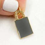 Load image into Gallery viewer, Diamond Sterling Silver Enamel Pendant