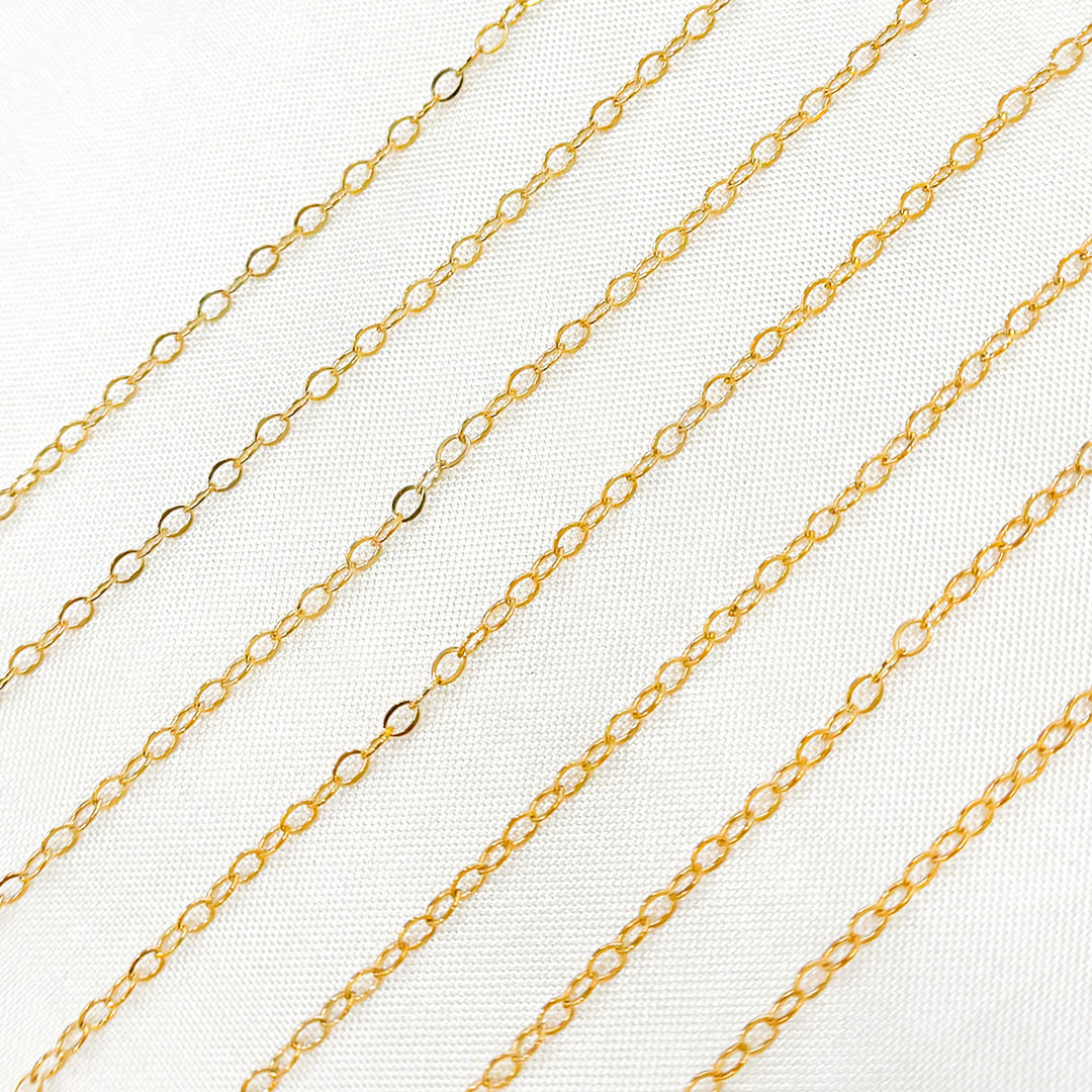 Buy Online Gold Filled Flat Cable Chain
