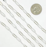 Load image into Gallery viewer, 925 Sterling Silver Flat Paperclip Oval Link Chain. Y58S06SS
