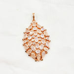 Load image into Gallery viewer, DSP045. Diamond Sterling Silver Oval Pendant with Gemstone