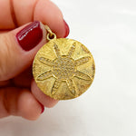 Load image into Gallery viewer, DP348. Diamond & Sterling Silver Round Flower Pendant