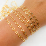 Load image into Gallery viewer, 1370SBSFGF. 14K Gold-Filled Diamond Cut Oval Link Chain