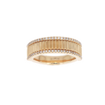Load image into Gallery viewer, Gold Diamond Double Band Ring