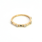 Load image into Gallery viewer, 14k Solid Yellow Gold Diamond Ring.