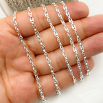 Load image into Gallery viewer, V173SS. 925 Sterling Silver Marina and Cable Link Chain