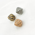 Load image into Gallery viewer, DC599. Diamond & Sterling Silver Rhombus Shape Bead