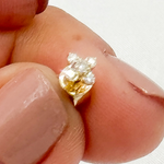 Load image into Gallery viewer, ER413630Y. 14k Solid Gold Diamond Flower Stud Earrings