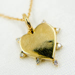 Load image into Gallery viewer, PHA38736. 14K Solid Gold Heart Shape Diamond Necklace