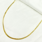 Load image into Gallery viewer, 14k Solid Yellow Gold Flat Curb Chain