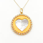 Load image into Gallery viewer, 14K Gold Round Heart Pendants